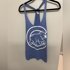 PINK Victoria's Secret Heather Blue Top Chicago Cubs